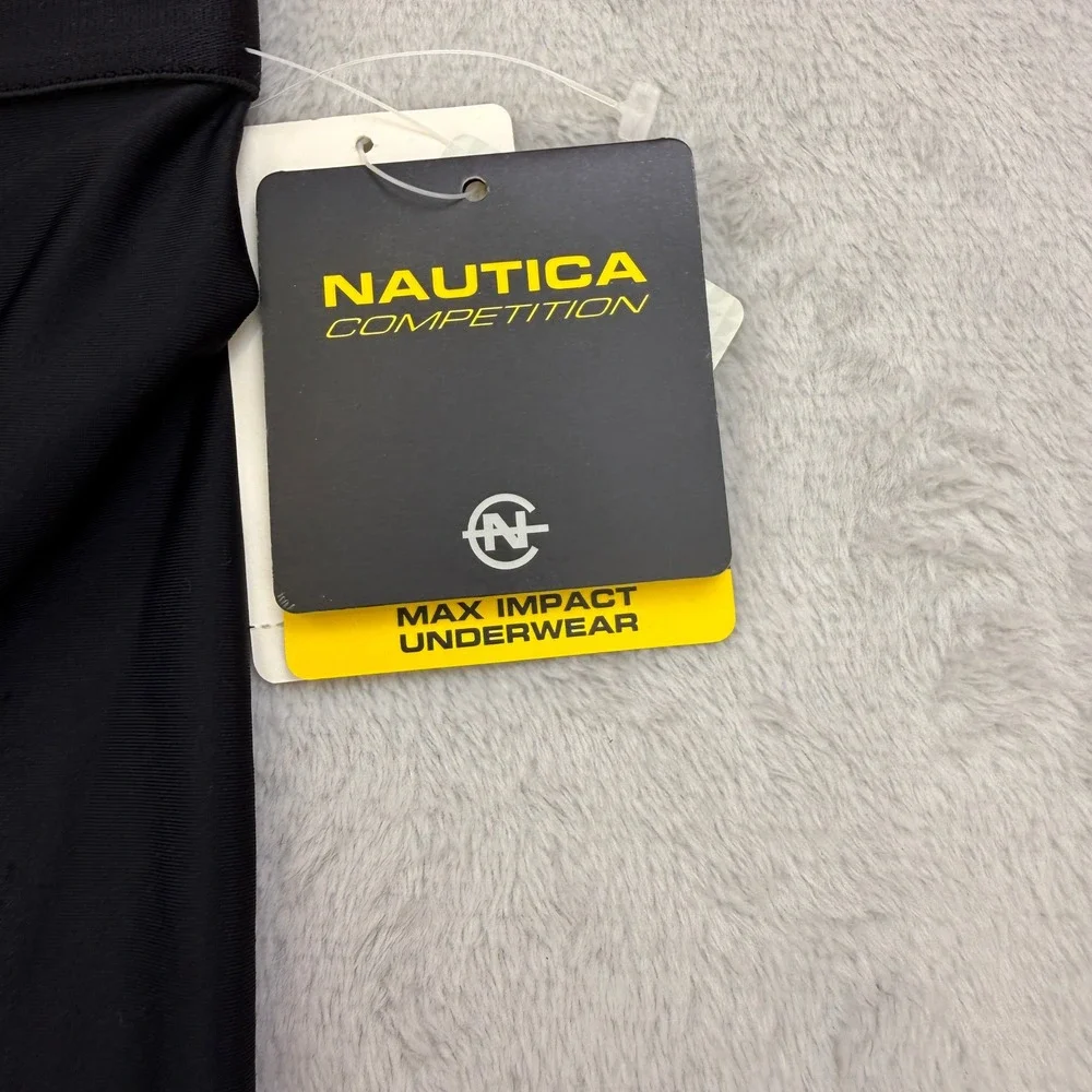 Nautica Competition Leggings Mens Large Black Max Impact Underwear Performance